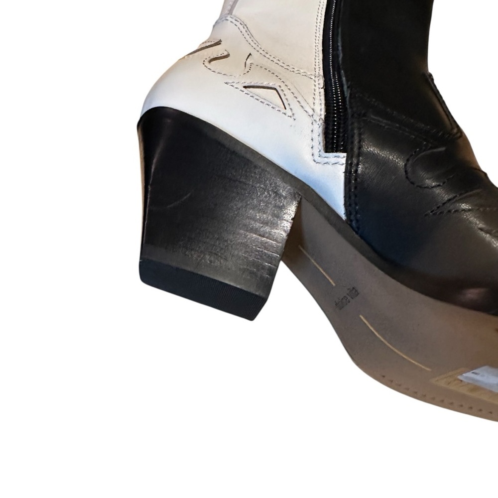 Dolce Vita Womens Ramson Black White Western Point Toe Boots 6 - Picture 11 of 14